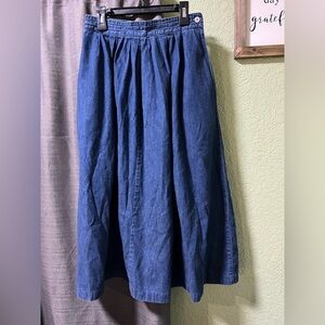Vintage Calvin Klein Deep Blue A-Line Skirt